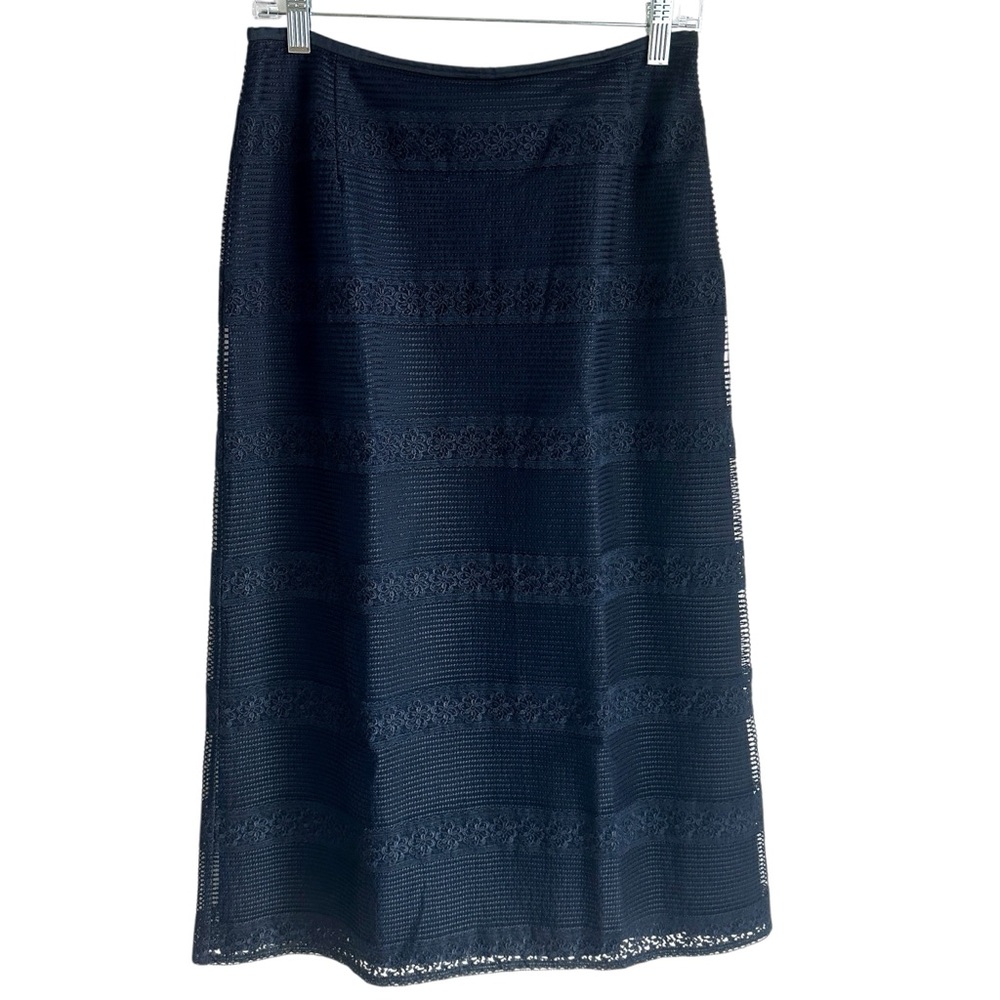 Escada Black 100% Silk Lined Maxi Pencil Skirt Size EU 38 US 8 Made in Germany